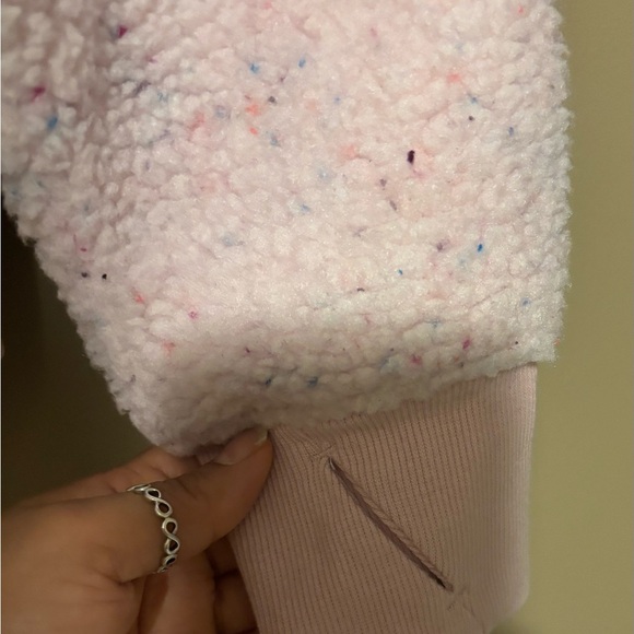 All in Motion Pink Speckled Kids Pea Coat Size L -12 Girl - Picture 3 of 3